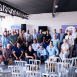Foto de representantes ´resentes na reunião.