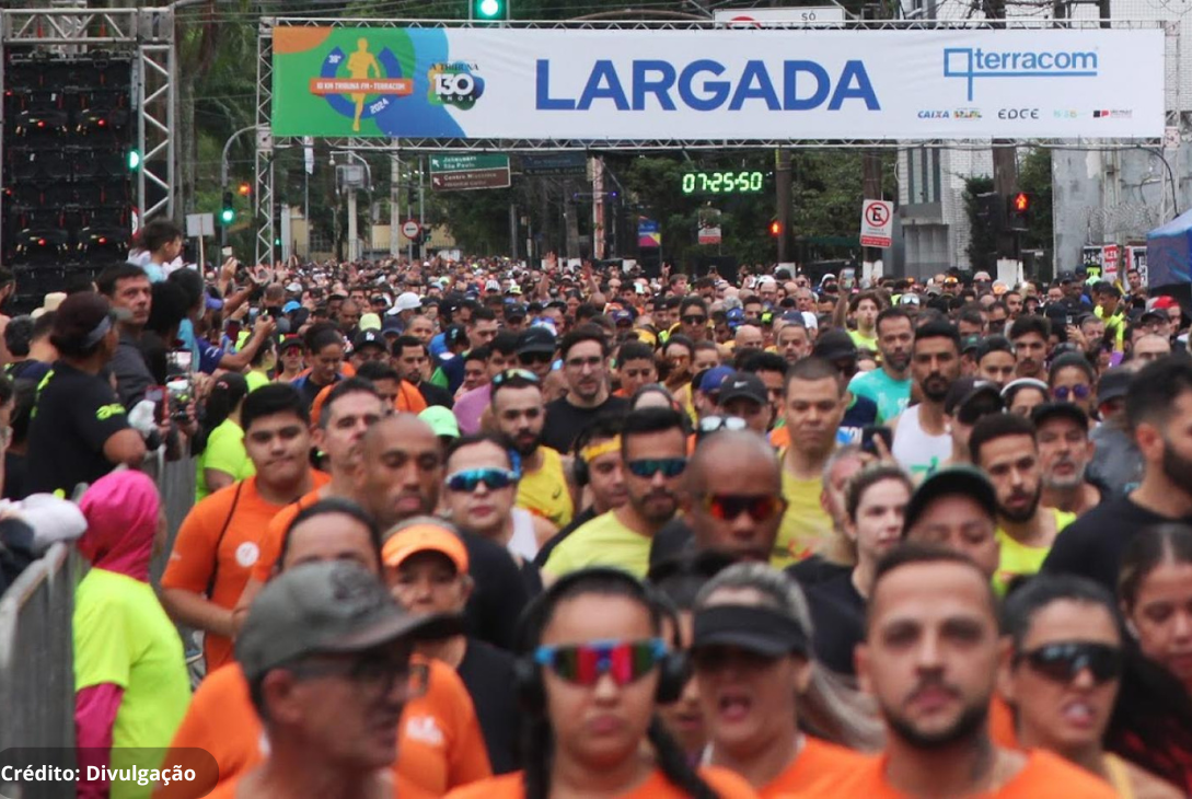 Foto de uma das edições da Corrida Tribuna FM 10K.