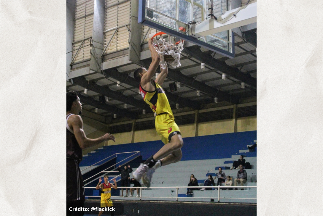 Foto da partida de basquete entre Sorocaba Basquete e Araraquara/ABA — Fundesport.