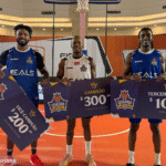 Foto dos vencedores da categoria masculina no Circuito Rei da Quadra Internacional Reals 2025.