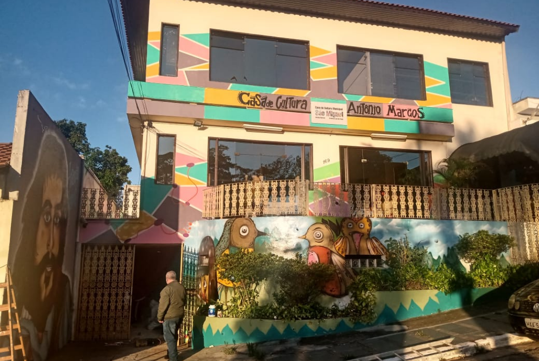Foto da fachada da Casa de Cultura São Miguel.