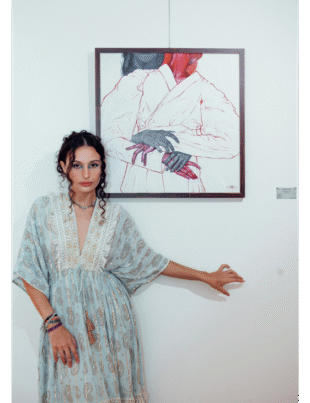 Foto da artista plástica Lalin Witch.