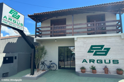 Fachada do escritório Argus de Contabilidade.