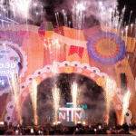 Foto do centro do palco do São João de Maracanaú 2025.