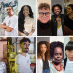 Montagem com fotos dos participantes e mediadores dos eventos apresentados no projeto do SESC Carmo.