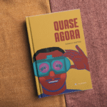 Montagem com capa do livro.