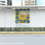 Montagem com banner de divulgação do evento.