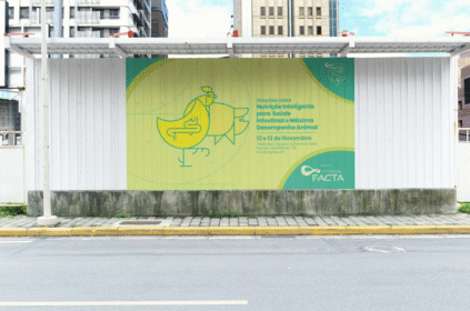 Montagem com banner de divulgação do evento.