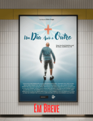 Montagem com pôster do filme.