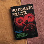 Montagem com capa do livro.