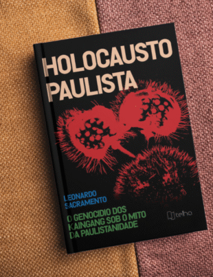 Montagem com capa do livro.