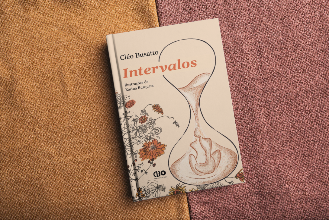 Montagem com capa do livro.