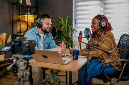 Imagem ilustrativa de um podcast.