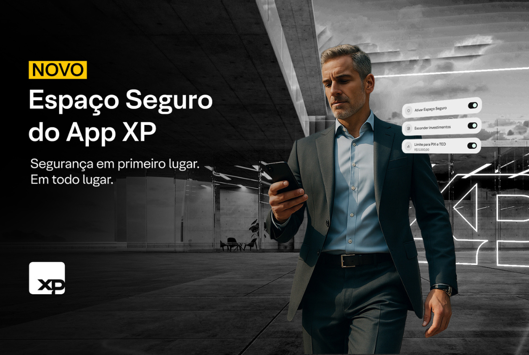 Banner de divulgação do novo lançamento da XP.