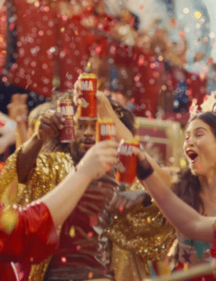 Foto de um bloquinho de Carnaval.