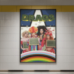 Montagem com cartaz do filme.