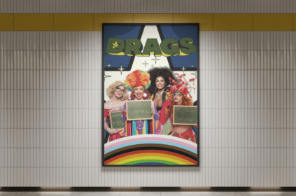 Montagem com cartaz do filme.