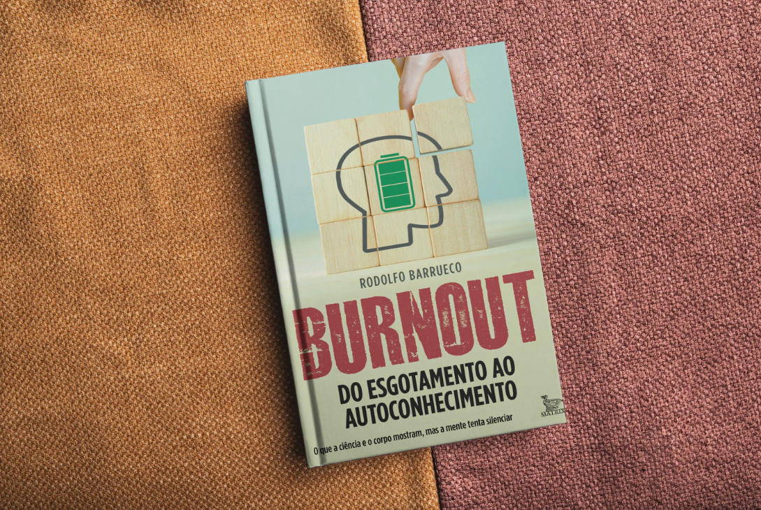 Montagem com capa do livro.