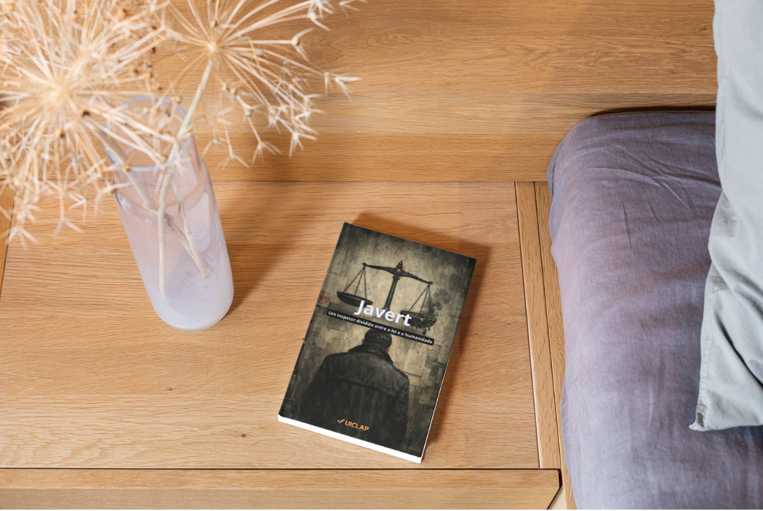 Mockup com capa do livro.