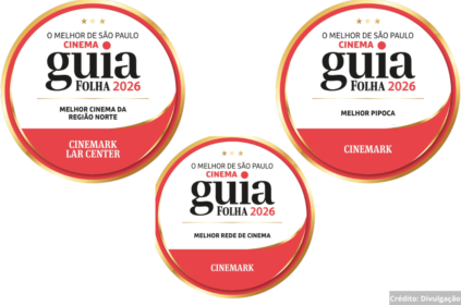 Imagem com selos das categorias vencidas pela rede de cinemas.