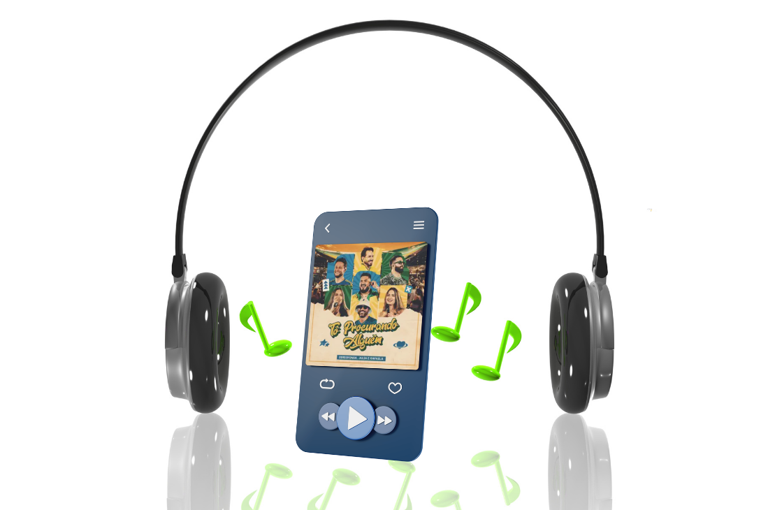 Mockup com capa do single.