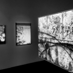 Foto de obras expostas na exposição.