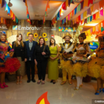 Foto de apresentação do São João de Maracanaú na Argentina.