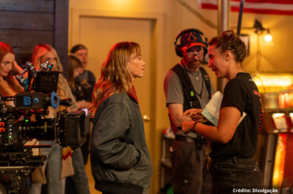 Foto dos bastidores do filme “Uma segunda chance”.